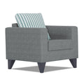 Straight Line Plus Stripes 1 Seater Sofa (Grey)