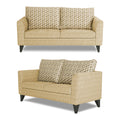 Tornado Bricks 3+2+1 6 Seater Sofa Set with Centre Table (Beige)