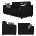 Rio Highback 3+2 5 Seater Sofa Set (Black)