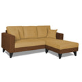 Adorn India Martin L Shape 4 Seater Sofa Set Two Tone (Right Hand Side) (Brown & Beige) (3 Year Warranty)