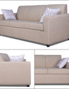 Adorn India Monteno Five Seater 3+2 Sofa Set (Beige)