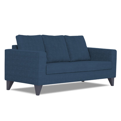 Adorn India Hallton Plain 3 Seater Sofa (Blue)