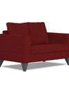 Adorn India Hallton Plain 2 Seater Sofa Set (Maroon)