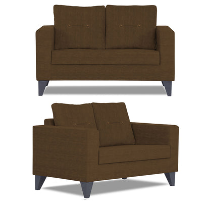 Adorn India Hallton Tufted 3+2+1 6 Seater Sofa Set (Brown)