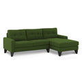 Adorn India Midas L Shape 6 Seater Sofa Set Right Hand Side (Green) (3 Year Warranty)