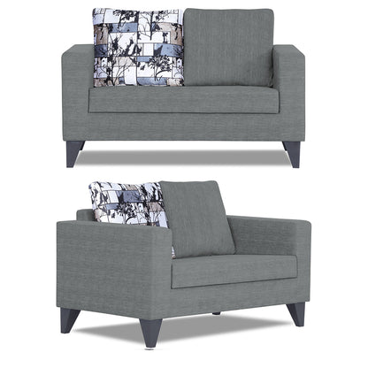 Adorn India Hallton Digitel Print Cushion 3-2 Five Seater Sofa Set (Grey)