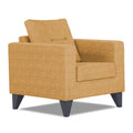 Adorn India Hallton Tufted 1 Seater Sofa (Beige) (3 Year Warranty)