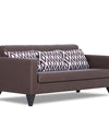 Adorn India Bladen Leatherette 3 Seater Sofa (Brown)