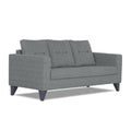 Adorn India Hallton Tufted 3 Seater Sofa (Grey)(3 Year Warranty)