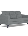 Adorn India Hallton Tufted 3 Seater Sofa (Grey)