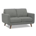 Adorn India Damian 3+2 5 Seater Sofa Set (Grey) (3 Year Warranty)