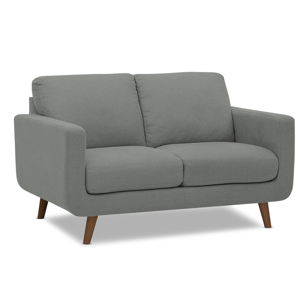 Adorn India Damian 3+2 5 Seater Sofa Set (Grey)