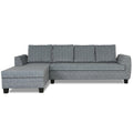Raiden Decent Premium L Shape 6 Seater Sofa Set with Center Table (Left Hand Side) (Grey)