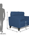 Adorn India Cardello 2 Seater Sofa (Blue)