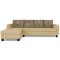 Raiden Crafty L Shape 6 Seater Sofa Set with Center Table (Left Hand Side) (Beige)