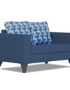 Adorn India Straight line Plus Bricks 2 Seater Sofa (Blue)