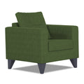Adorn India Hallton Tufted 1 Seater Sofa (Green) (3 Year Warranty)