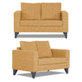 Adorn India Wood Hallton Plain 3+2+1 6 Seater Sofa Set (Beige) (3 Year Warranty)