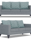 Adorn India Straight line Plus Blossom 3+2 5 Seater Sofa Set (Grey)