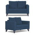 Adorn India Hallton Tufted 3-2 Five Seater Sofa Set (Blue)  (3 Year Warranty)