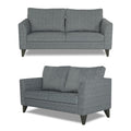 Adorn India Enzo Decent 3+2 5 Seater Sofa Set with Centre Table (Grey)
