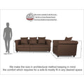 Adorn India Magnum 3-1-1 Sofa Set (Brown)