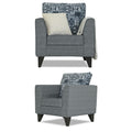 Sheldon Crafty 3+2+1 6 Seater Sofa Set with Centre Table (Grey)