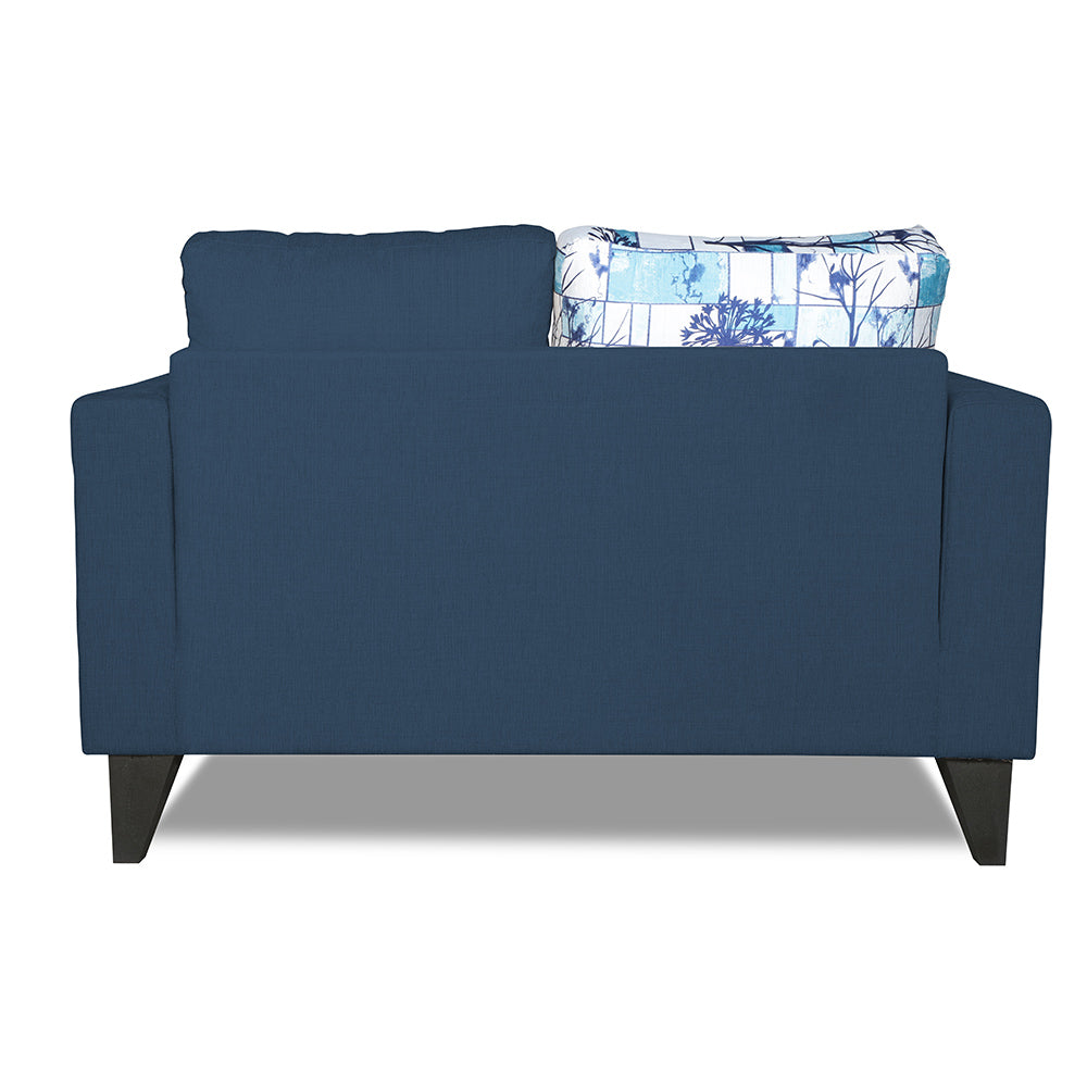 Adorn India Hallton Digitel Print 2 Seater Sofa (Blue)