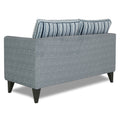 Adorn India Lawson Stripes 2 Seater Sofa (Grey)