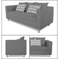 Adorn India Poland 3 Seater Sofa (Grey)