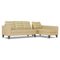 Adorn India Beetle Plus Bricks L Shape 6 Seater Sofa Set (Right Hand Side) (Beige) (3 Year Warranty)