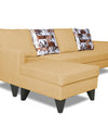 Adorn India Hallton L Shape 5 Seater Sofa Set Digitel Print (Left Hand Side) (Beige)