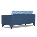 Adorn India Straight line Plus Blossom 3 Seater Sofa (Blue) (3 Year Warranty)