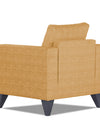 Adorn India Hallton Tufted 1 Seater Sofa (Beige)