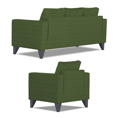 Adorn India Hallton Plain 3+1+1 5 Seater Sofa Set (Green)