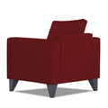 Adorn India Hallton Tufted 1 Seater Sofa (Maroon) (3 Year Warranty)