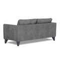 Adorn India Enzo Decent Premium Leatherette Suede 3 Seater Sofa (Grey)
