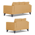 Adorn India Hallton Tufted 3-2 Five Seater Sofa Set (Beige) (3 Year Warranty)