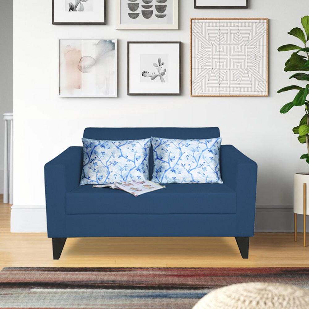 Adorn India Bladen 2 Seater Sofa (Blue)