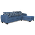 Raiden Crafty L Shape 6 Seater Sofa Set with Center Table (Right Hand Side) (Blue)