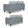 Tornado Bricks 3+2 5 Seater Sofa Set with Centre Table (Grey)