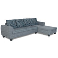 Raiden Crafty L Shape 6 Seater Sofa Set with Center Table (Right Hand Side) (Grey)