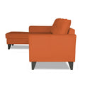 Adorn India Maddox Tufted L Shape 5 Seater Sofa Set LHS (Rust) (3 Year Warranty)