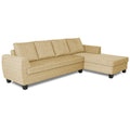 Raiden Decent Premium L Shape 6 Seater Sofa Set with Center Table (Right Hand Side) (Beige)