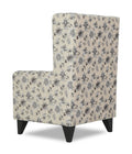 Adorn India Christopher 1 Seater Wing Chair Floral Print (Beige)