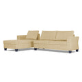 Adorn India Valencia Plus Decent L Shape 6 Seater Sofa Set (Left Hand Side) (Beige)