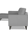 Adorn India Maddox L Shape 5 Seater Sofa Set Tufted (Left Hand Side) (Grey)