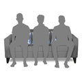 Adorn India Bladen 3 Seater Sofa (Grey)