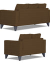 Adorn India Hallton Tufted 3+2 5 Seater Sofa Set (Brown)