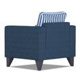 Straight Line Plus Stripes 1 Seater Sofa (Blue)